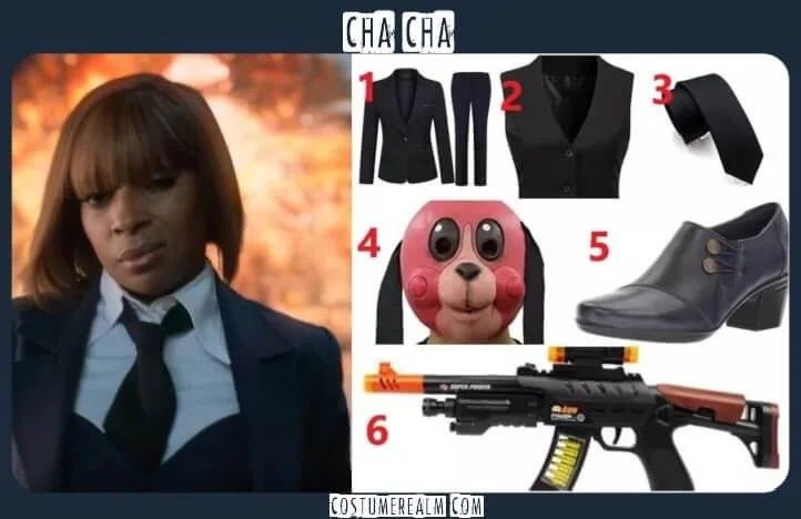 Umbrella Academy ChaCha Outfits, cosplay costumes