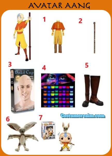 Diy Avatar Aang Costume