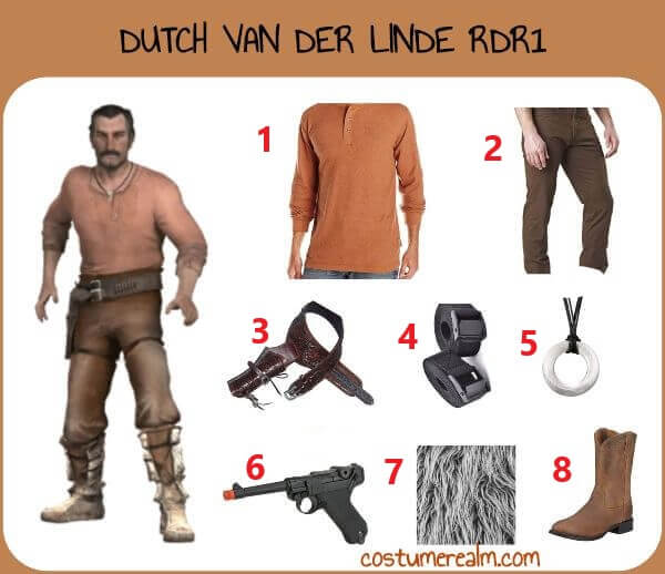 Diy Dutch Van Der Line Costume RDR1