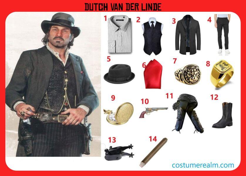 Dutch Van Der Linde Costume RDR2.