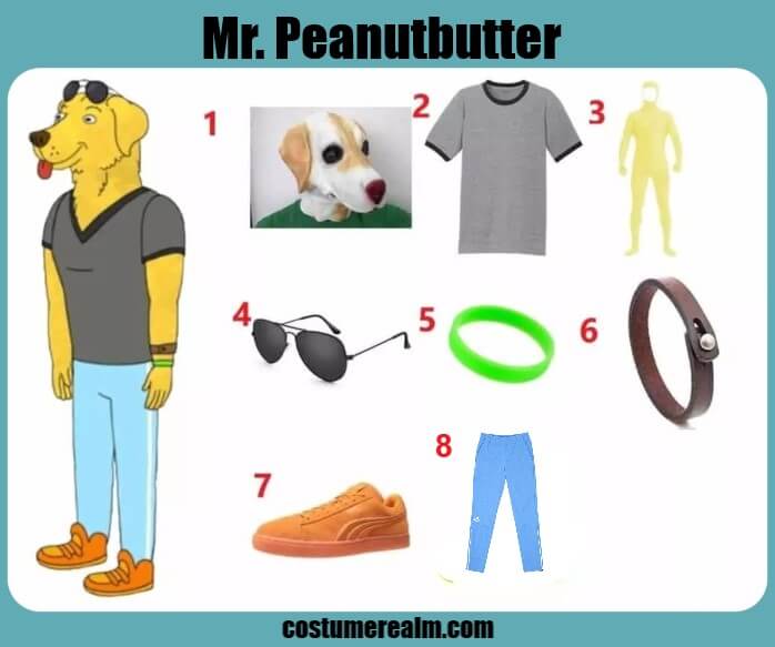 Mr. Peanutbutter Costume