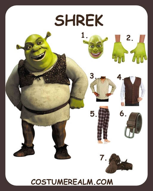 Shrek Fancy Dress Costume 