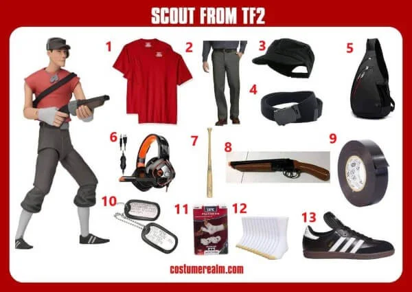 Diy TF2 Scout Costume