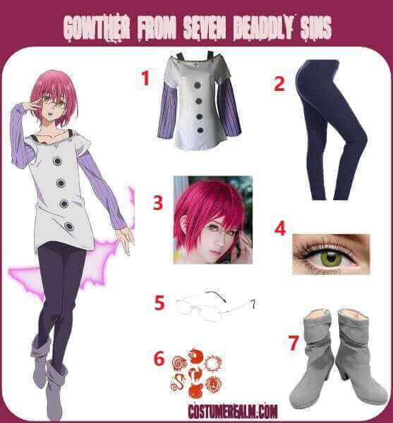 Seven Deadly Sins Gowther Costume