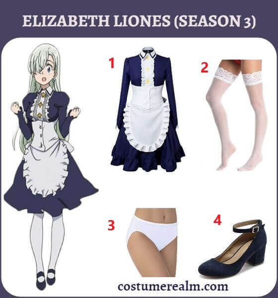 Elizabeth Liones Season 3 Costume