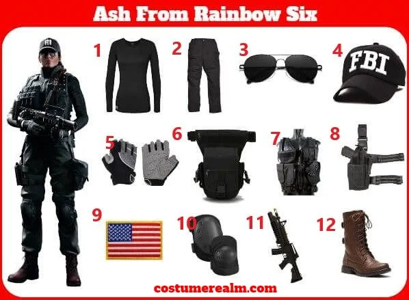 Diy Rainbow Six Ash Costume