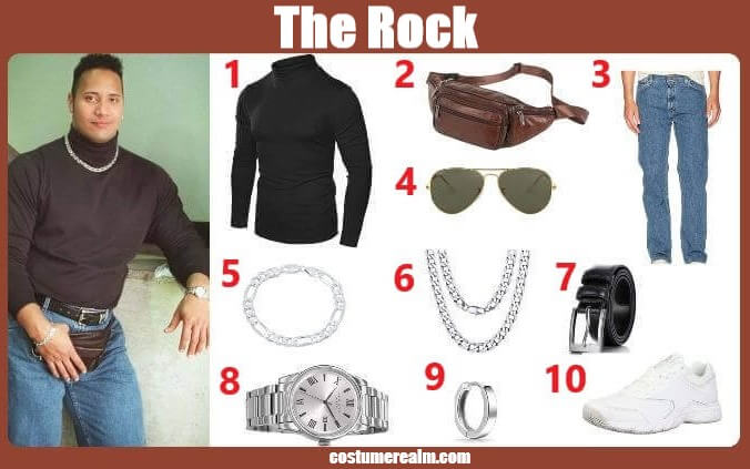 The Rock Turtleneck Costume