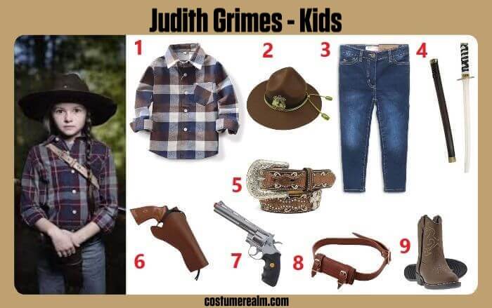 Judith Grimes Costume For Kids