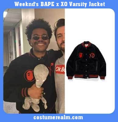 Weeknd's BAPE x XO Varsity Jacket