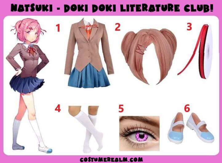 Best Doki Doki Literature Club Natsuki Costume Guide
