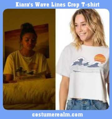 Kiara's Wave Lines Crop T-shirt