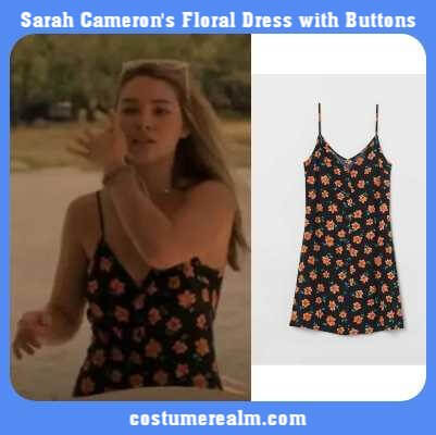Sarah Cameron's Floral Dress with Buttons