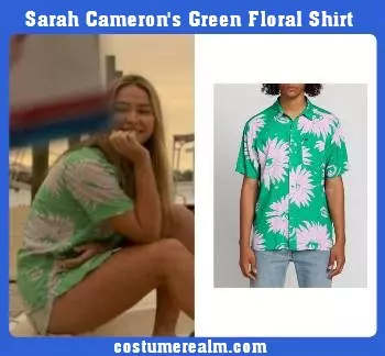 Sarah Cameron's Green Floral Shirt