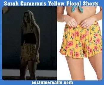 Sarah Cameron's Yellow Floral Shorts