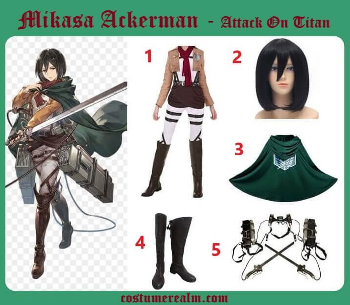Best Attack On Titan Mikasa Ackerman Costume Guide
