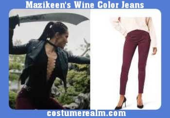Mazikeen's Wine Color Jeans