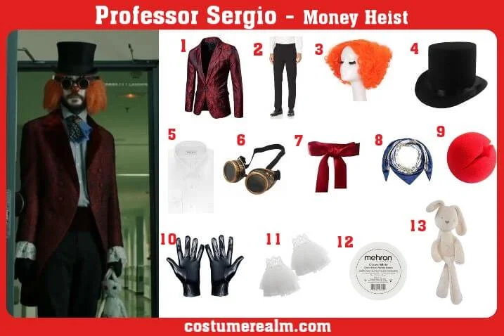 Professor Sergio Clown Costume