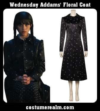 Wednesday Addams' Floral Coat
