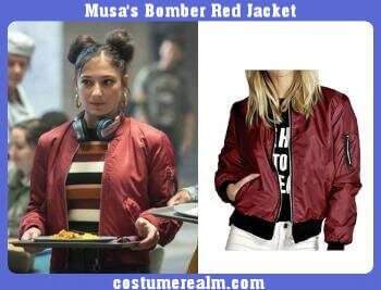 Fate The Winx Saga Musa's Red Bomber Jacket