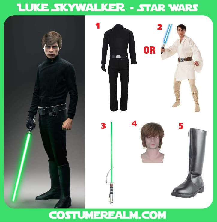 Dress Like Luke Skywalker From Star Wars Costume Guide, Diy Star Wars Hallowen Costum Guide