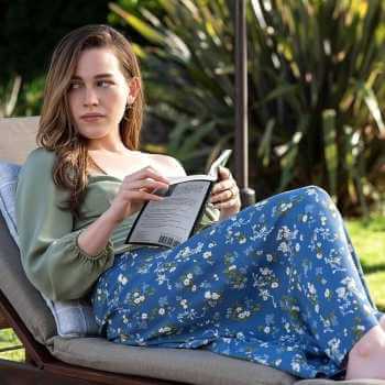 Love Quinn clothes from Netflix's You showing Victoria Pedretti's layered casual style including cardigans, blouses and jewellery