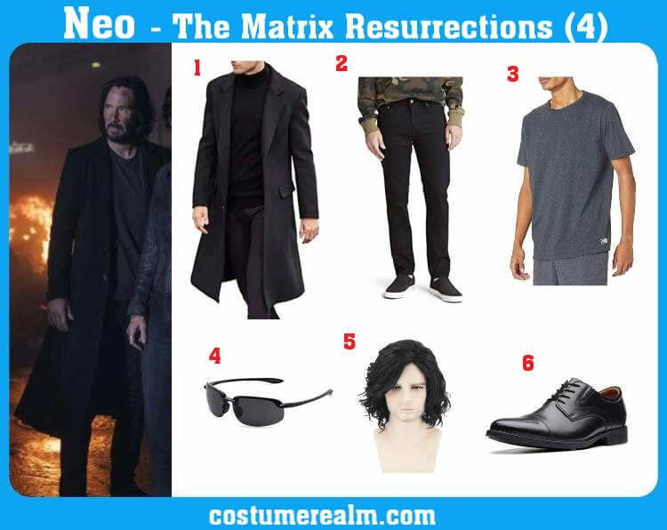 Matrix Resurrections Neo Costume