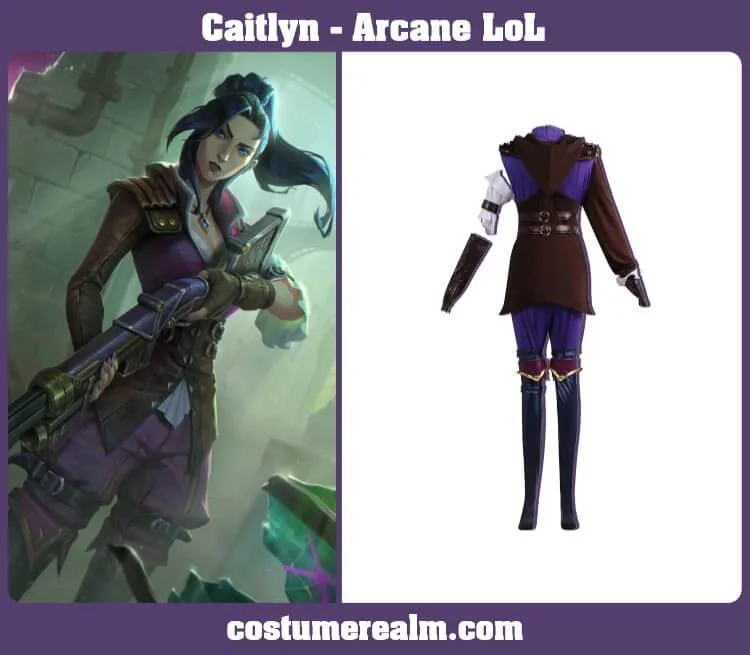 Caitlyn Arcane LoL Costume Uniform