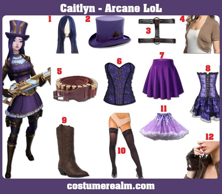 Caitlyn Arcane LoL Costume