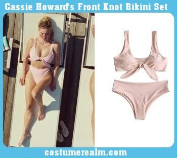 Cassie Howard's Front Knot Bikini Set