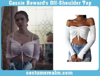Cassie Howard's Off Shoulder Top
