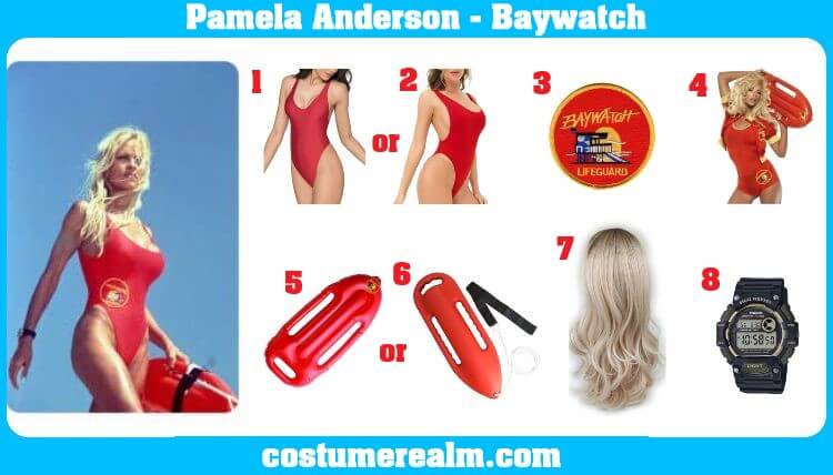 Pamela Anderson Lifeguard Costume