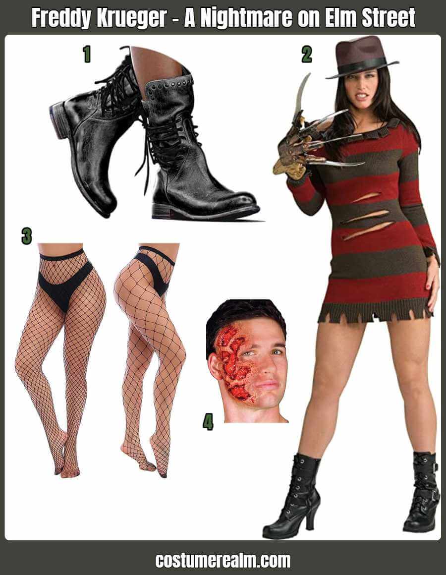 Freddy Krueger Women Costume Ideas A Nightmare on Elm Street