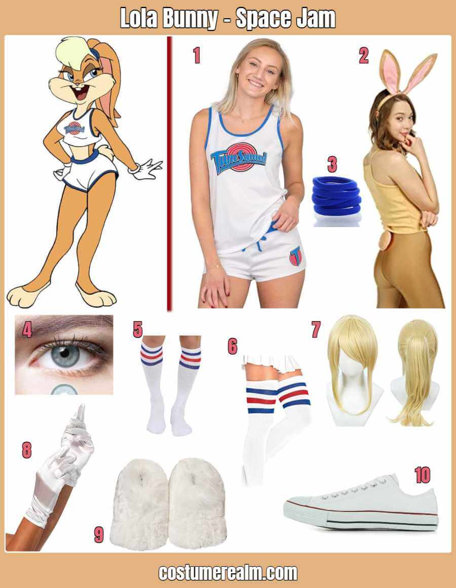 How To Dress Like Dress Like Lola Bunny Guide For Cosplay & Halloween