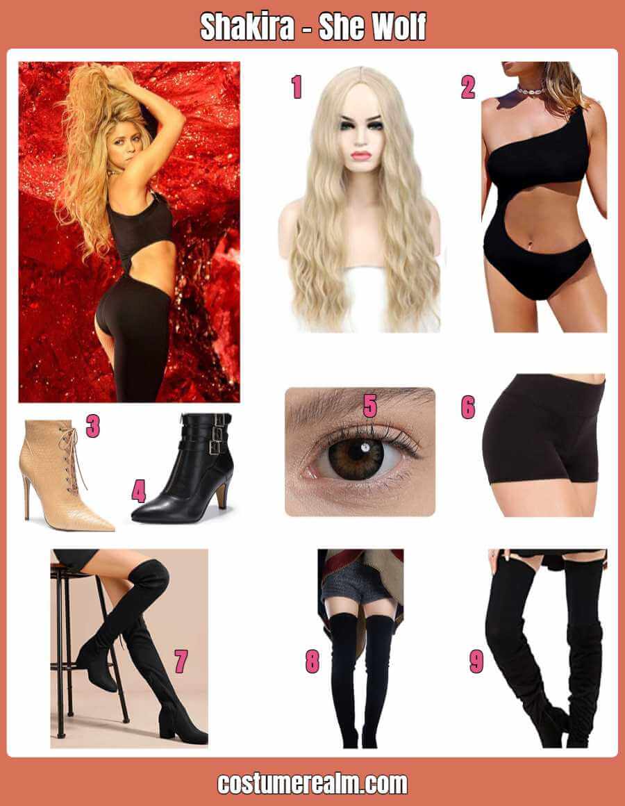 How To Dress Like Dress Like She Wolf Shakira Guide For Cosplay & Halloween