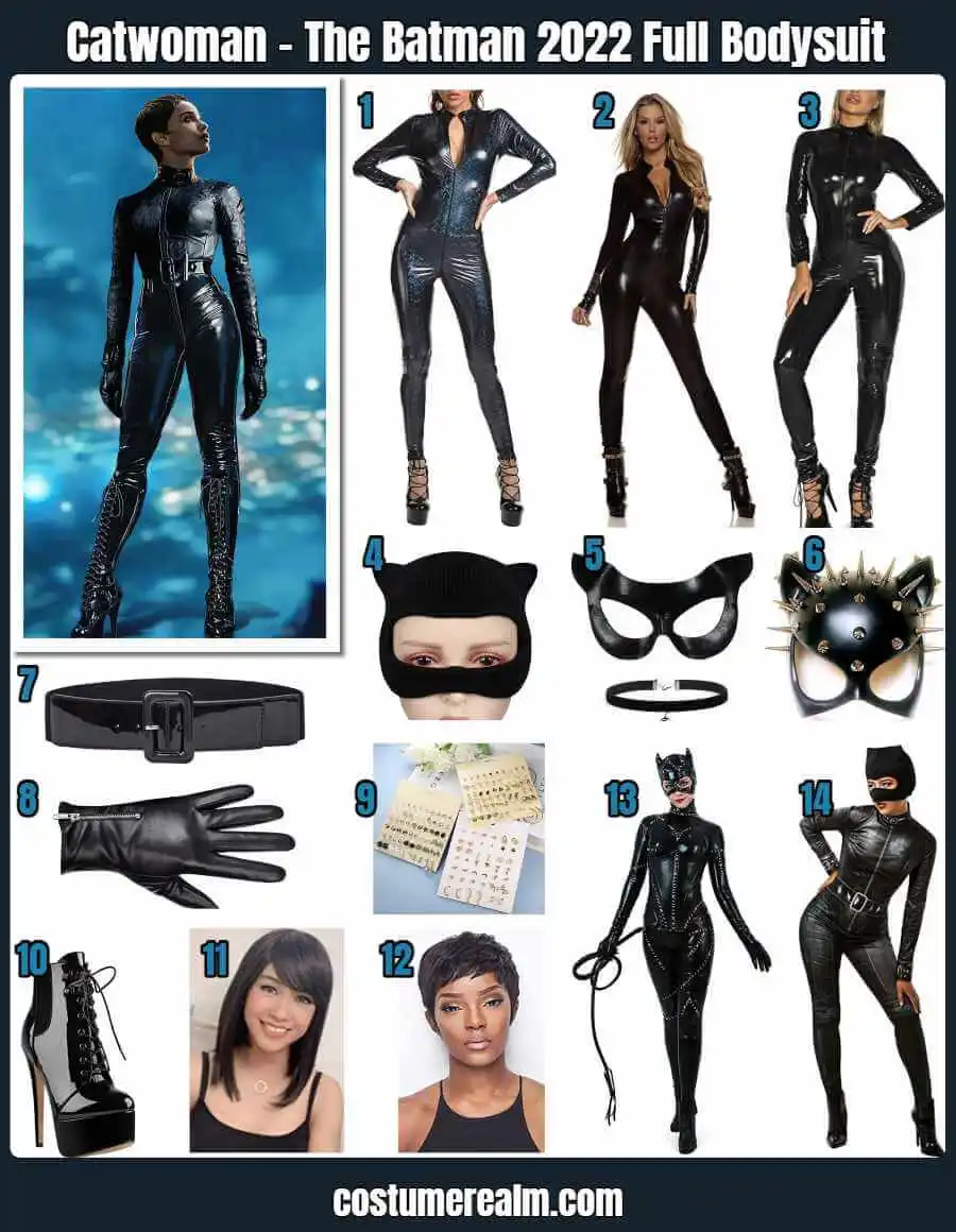 Catwoman The Batman 2022 Full Bodysuit Costume