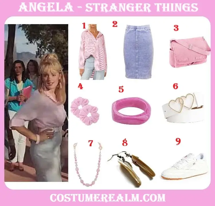 Stranger Things Angela Outfits