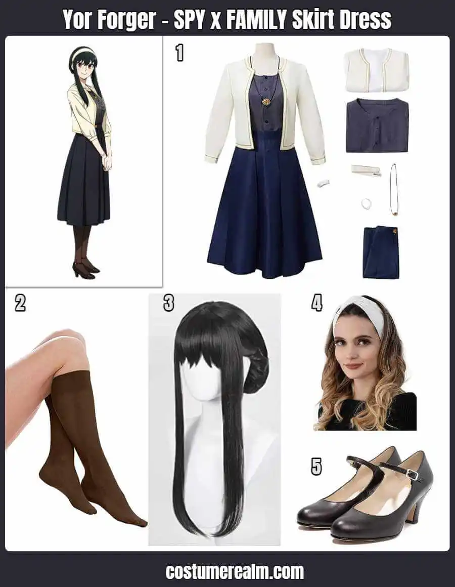 Yor Forger SPY x FAMILY Skirt Dress Outfit
