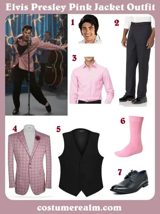 Elvis Presley Pink Jacket Outfit