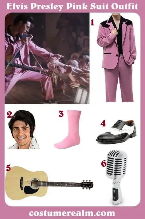Elvis Presley Pink Suit Outfit