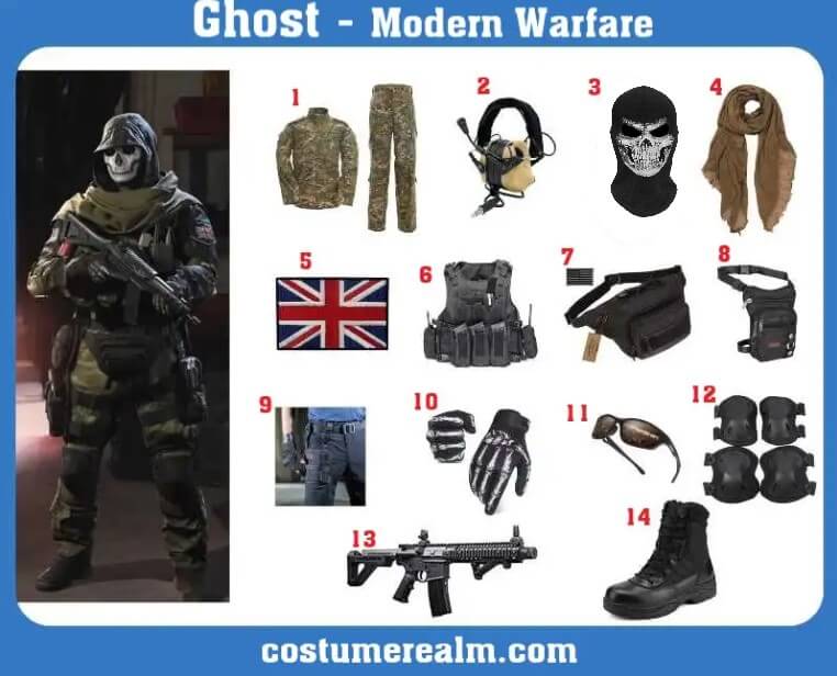 Ghost Modern Warfare Costume