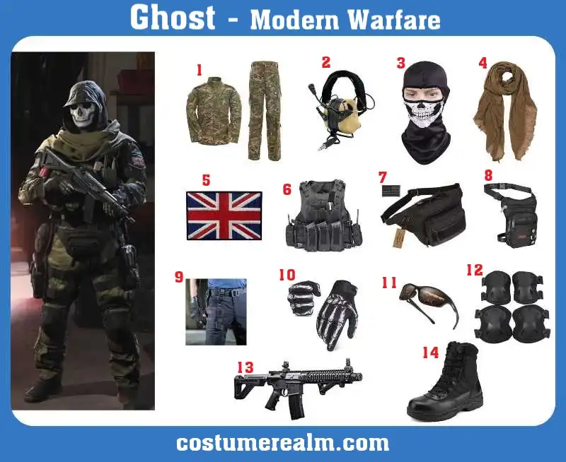 Modern Warfare Ghost Costume