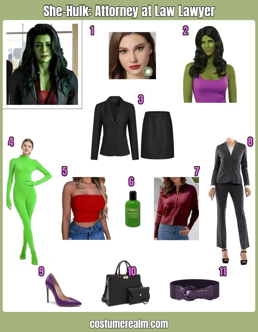 She-Hulk Attorney at Law Lawyer Costume