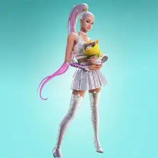 Ariana Grande Rift Tour Fortnite skin cosplay guide, futuristic stage outfit and silver hair