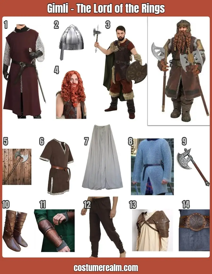 Gimli The Lord of the Rings Costume
