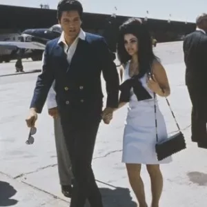 Elvis and Priscilla Presley Couple Outfits
