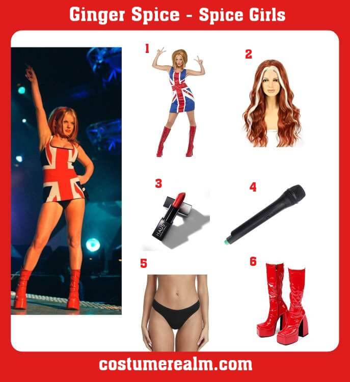 Ginger Spice Costume
