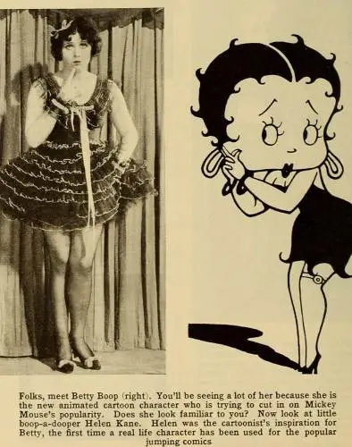 Helen Kane is the inspiration for Betty Boop
