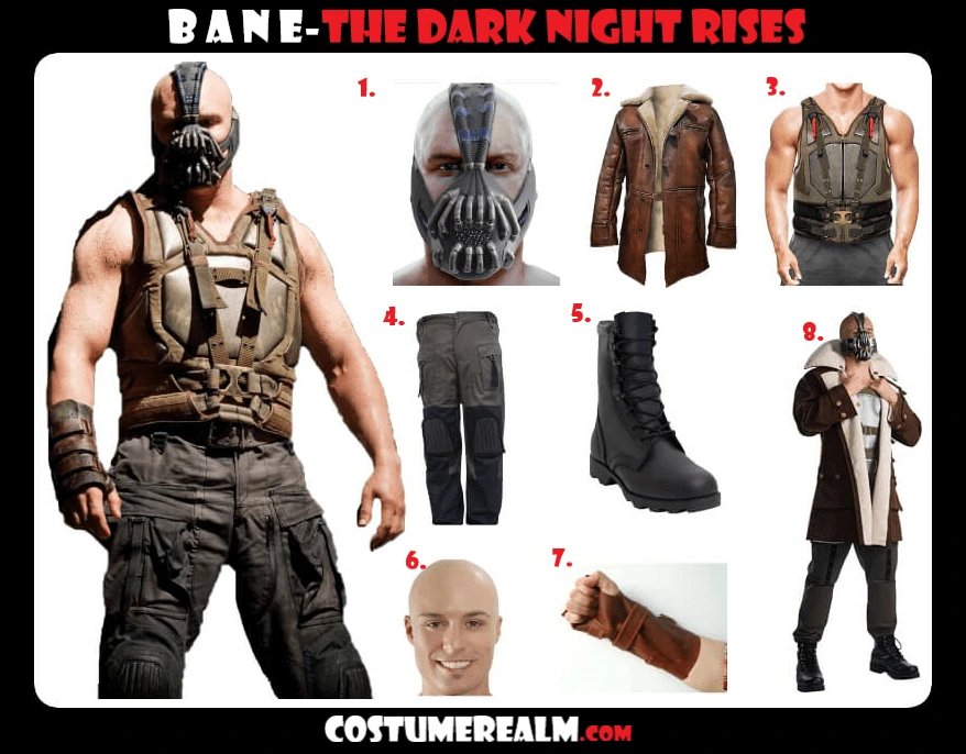 thumbnail image 2 of Bane Mask - The Dark Knight Rises Cosplay Mask For Adults, Halloween Villain Costume Accessory 2 of 10