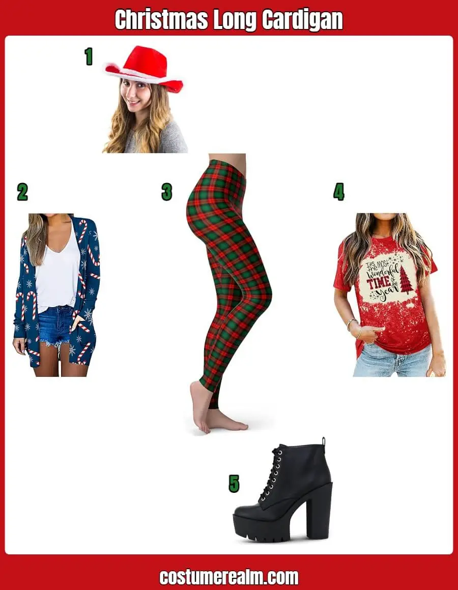 Christmas Long Cardigan Outfits