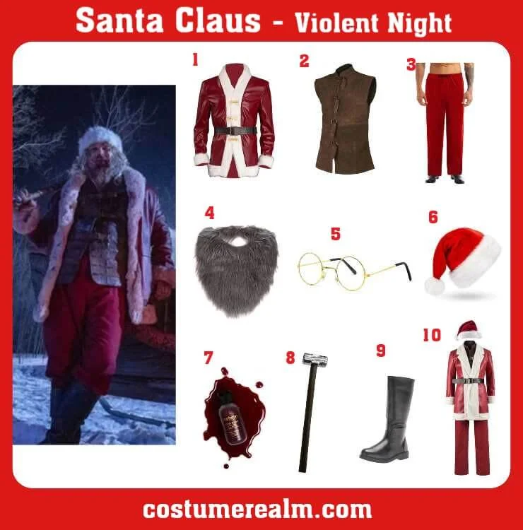 Violent Night Santa Costume